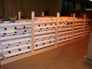 Piping with PVC Grommets factory installed - Disc Diffusers and Coarse Bubble